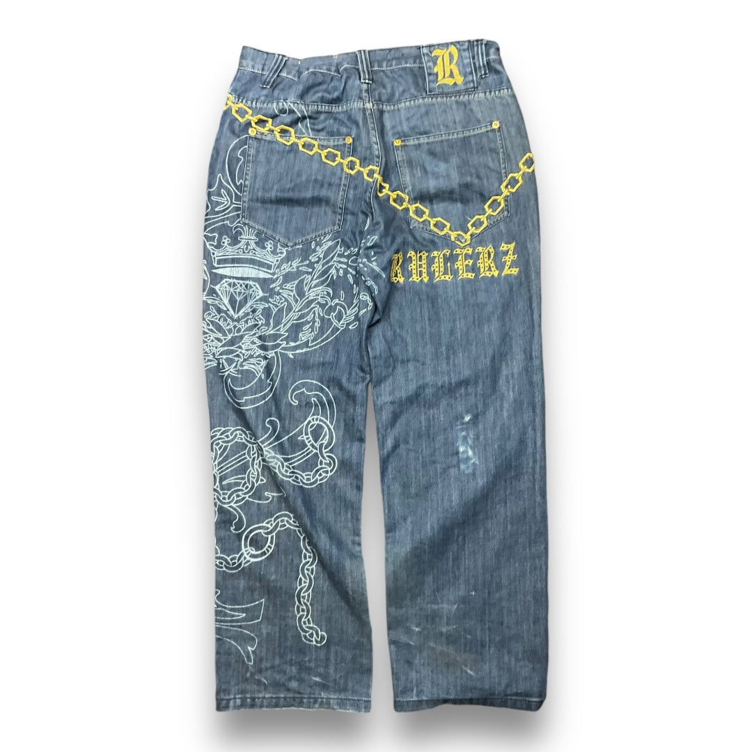 Rulerz Embroidered Jeans [36]